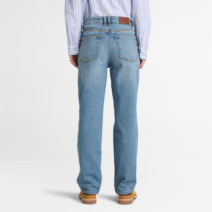 Denim Straight Pants LIGHT SHA,FQ
