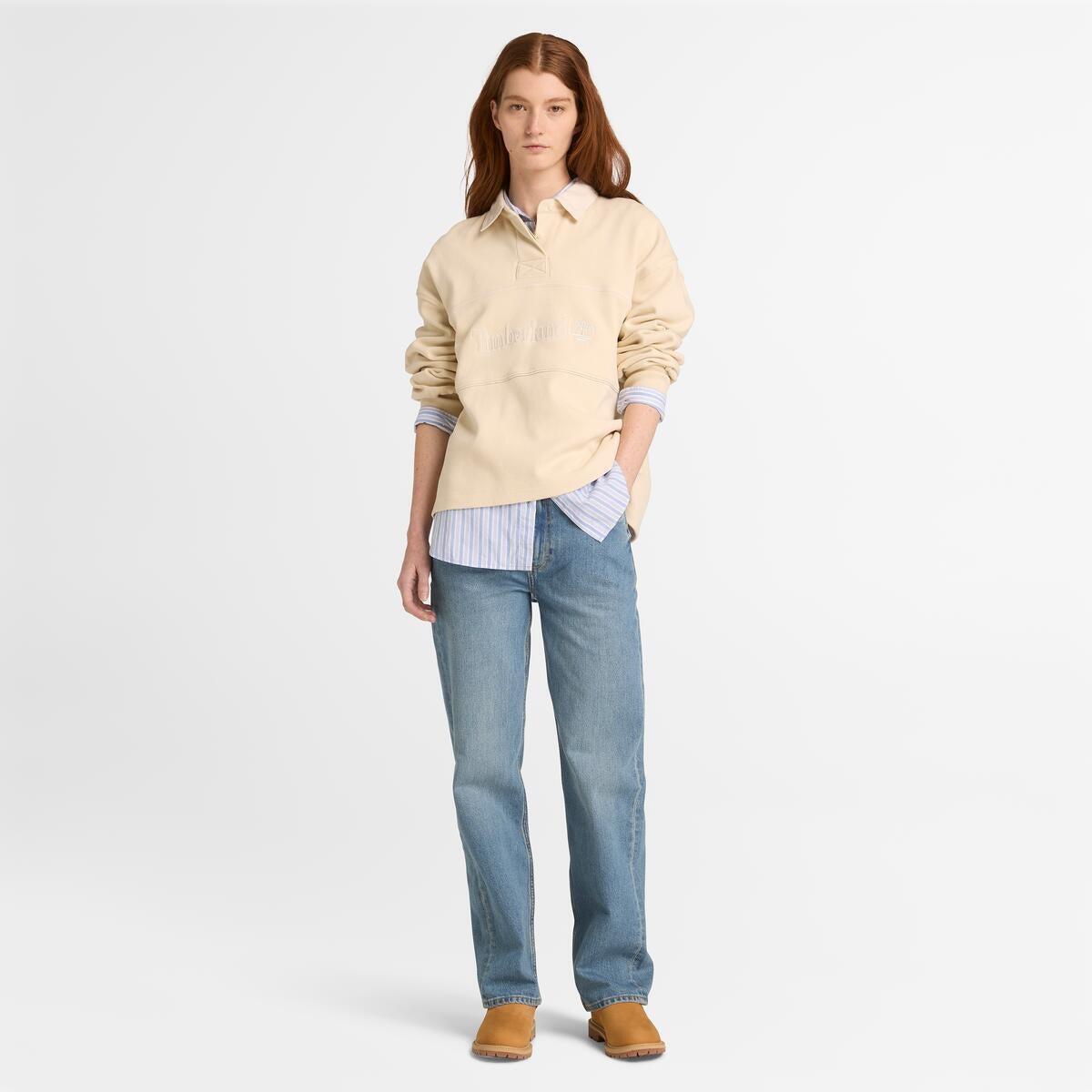 Denim Straight Pants LIGHT SHA,FQ
