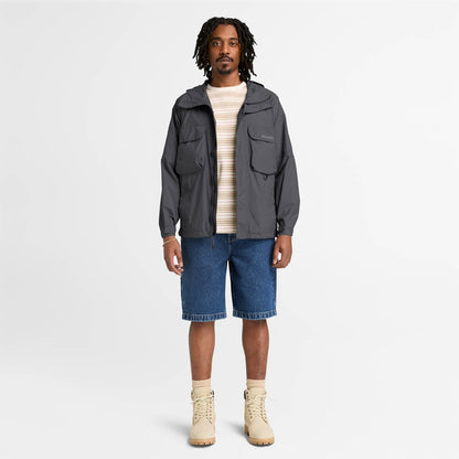 AF ANTI-UV HOODED JACKET BLACK,FQ