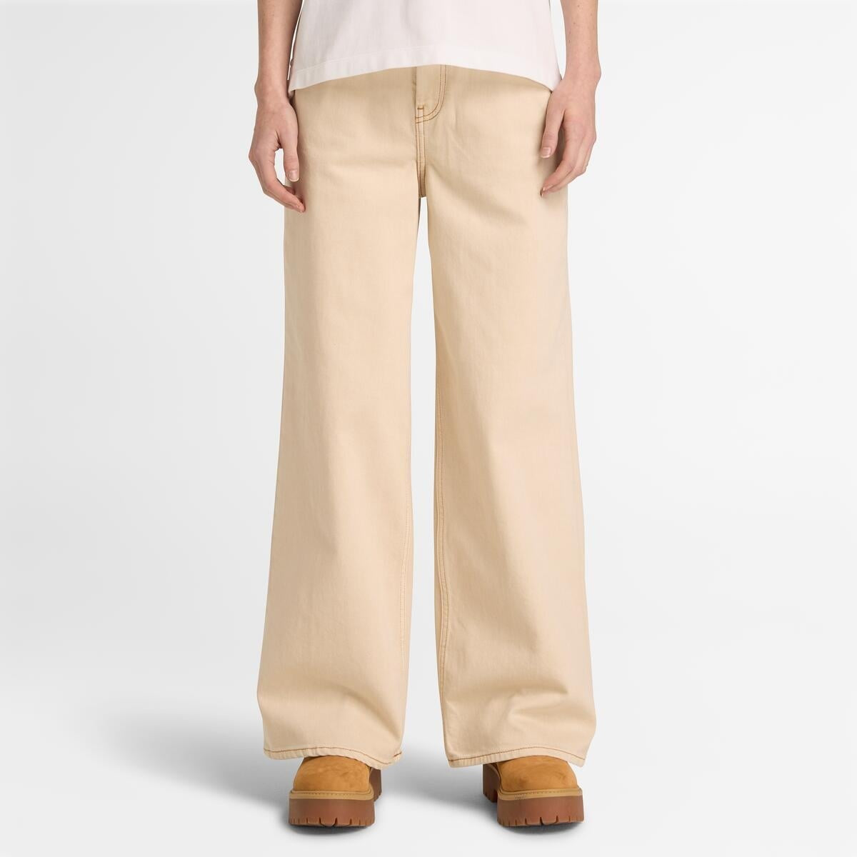 Denim Wide Leg Pants PUTTY,FQ