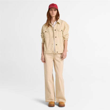 Denim Wide Leg Pants PUTTY,FQ
