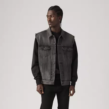 RELAXED TRUCKER VEST NIGHT OWL VEST