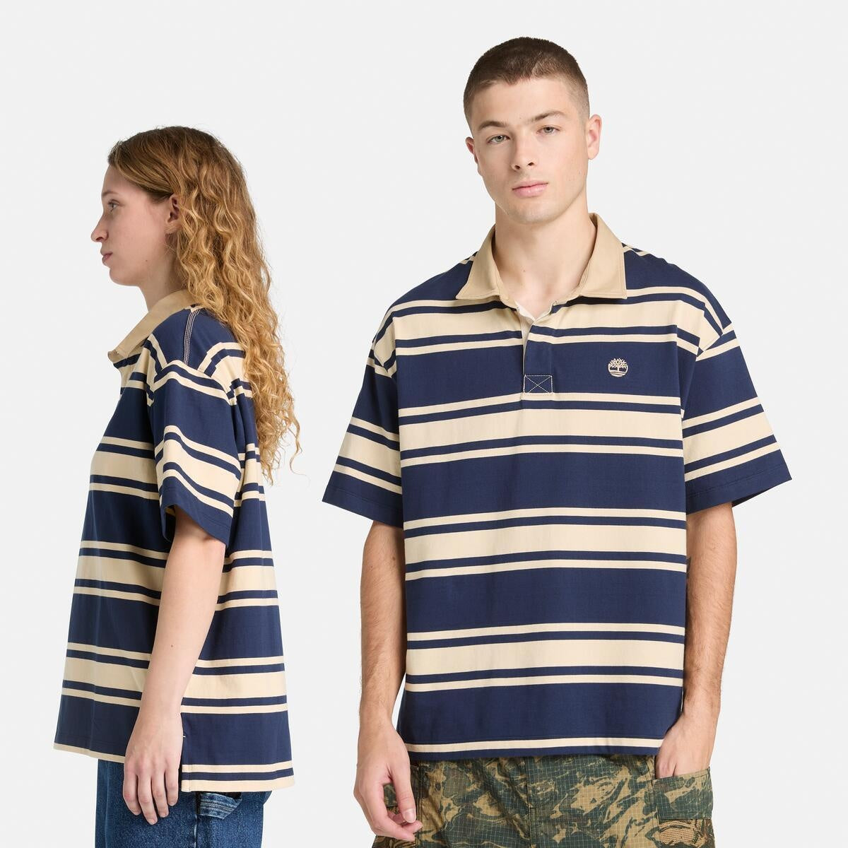 AF SS Striped Rugby Polo PEACO,FQ