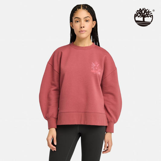 BRUSHED CHEST GRAPHIC CREW SWE,FQ