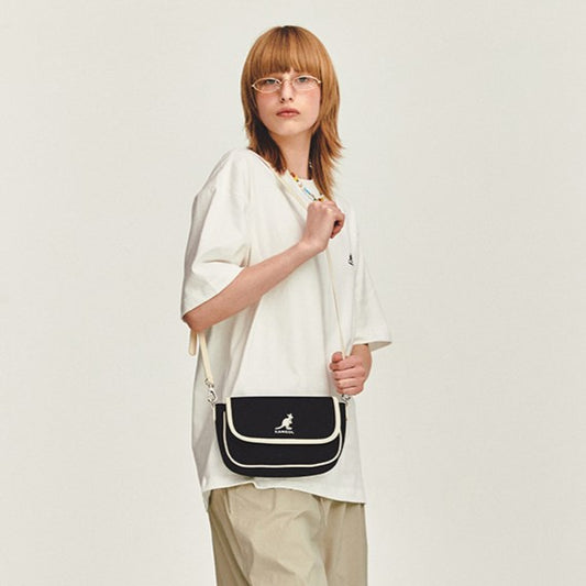 Duo Canvas Flap Cross Bag