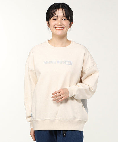 CHUMS OVERSIZED BIG BOOBY CREW TOP MS
