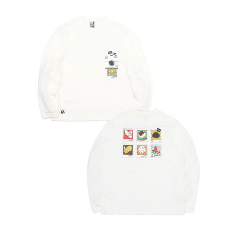 CHUMS INSTANT CAMERA POCKET BRUSHED L/S T-SHIRT MS