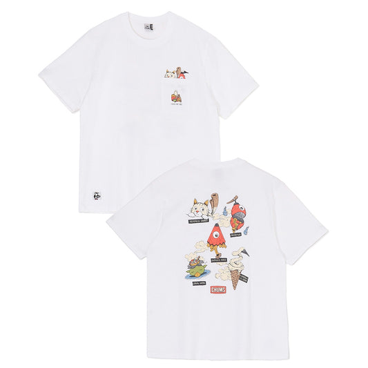 CHUMS ANTI-BUG FOOD YOKAI POCKET T-SHIRT MS