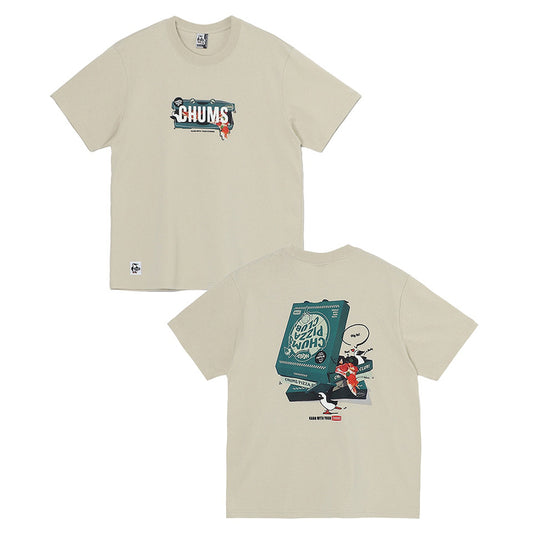 CHUMS PIZZA BOX T-SHIRT MS