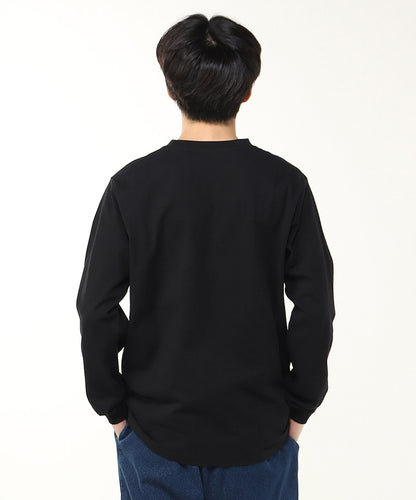BOOBY FACE POCKET BRUSHED L/S T-SHIRT MS