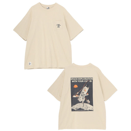 SPACE BOOBY SPACESHIP POCKET T-SHIRT MS
