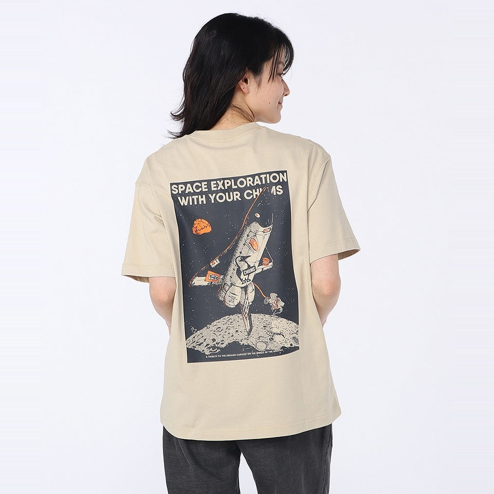 SPACE BOOBY SPACESHIP POCKET T-SHIRT MS