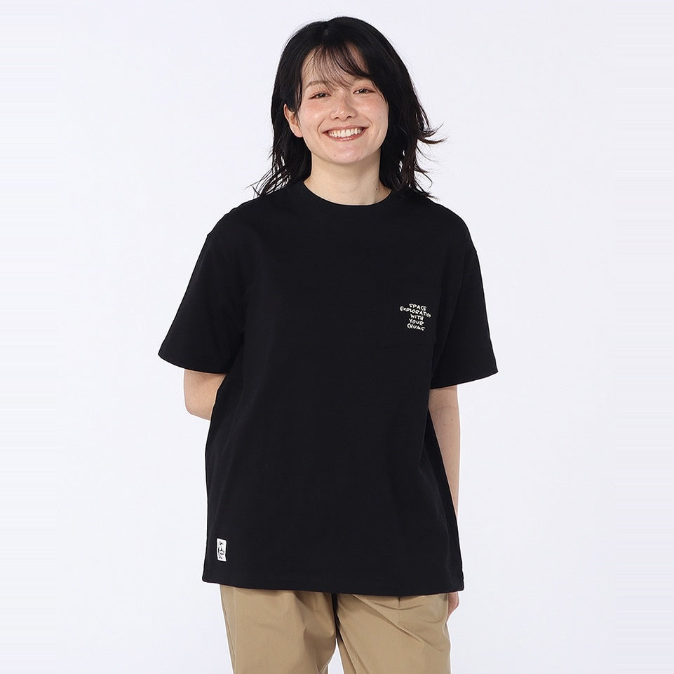 SPACE BOOBY SPACESHIP POCKET T-SHIRT MS