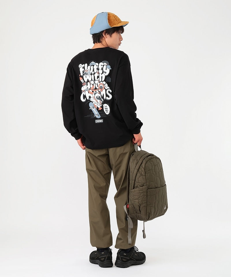 FLUFFY POCKET BRUSHED L/S T-SHIRT MS