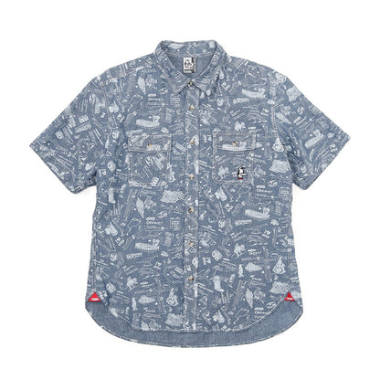 CHUMS BEAVER YARN-DYED CHAMBRAY S/S SHIRT MS