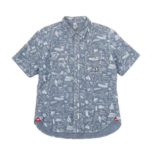 CHUMS BEAVER YARN-DYED CHAMBRAY S/S SHIRT MS