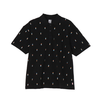 CHUMS BOOBY TOTAL EMBROIDERY POLO SHIRT MS