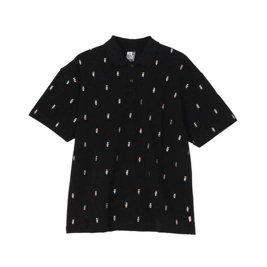 CHUMS BOOBY TOTAL EMBROIDERY POLO SHIRT MS
