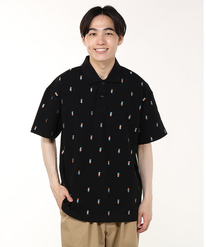 CHUMS BOOBY TOTAL EMBROIDERY POLO SHIRT MS