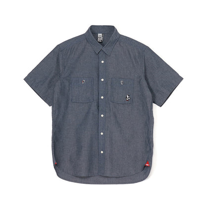 CHUMS YARN-DYED CHAMBRAY S/S SHIRTS