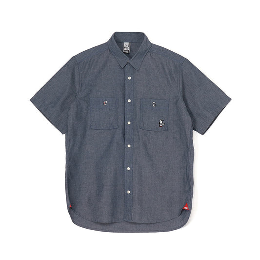 CHUMS YARN-DYED CHAMBRAY S/S SHIRTS