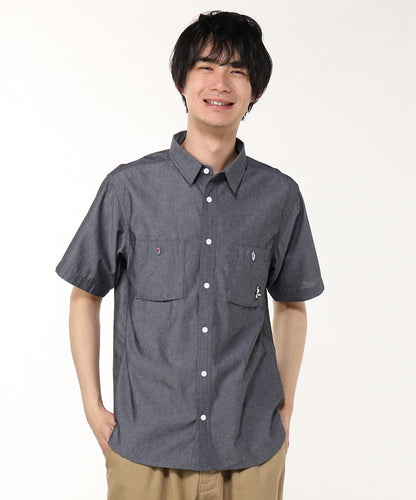 CHUMS YARN-DYED CHAMBRAY S/S SHIRTS