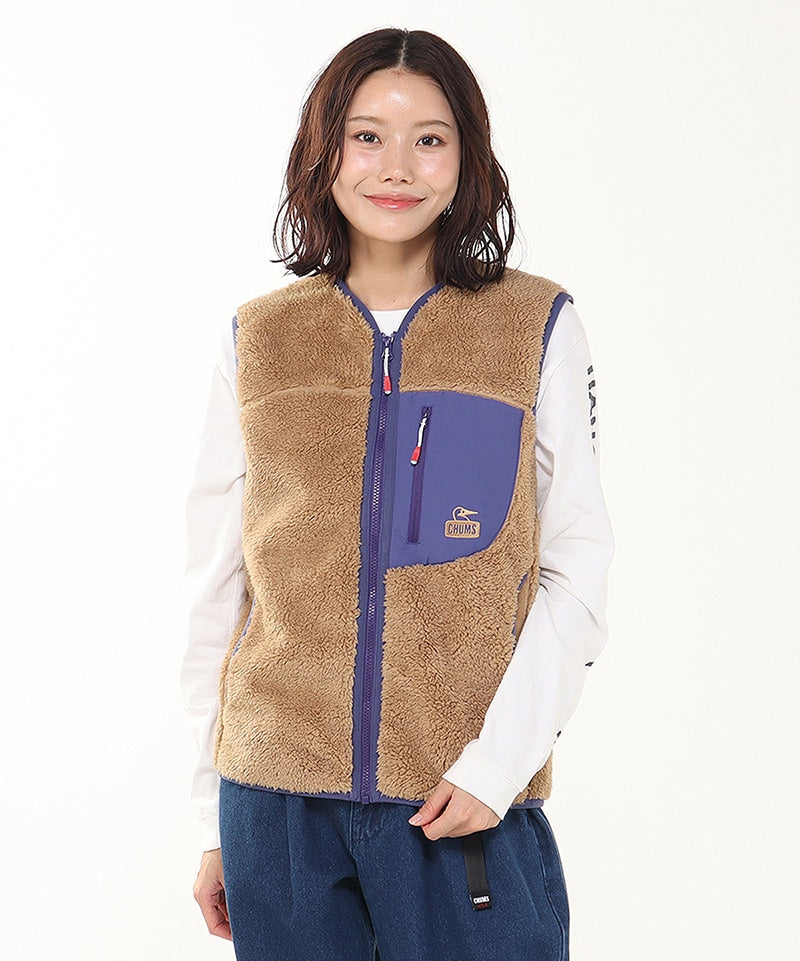 BONDING FLEECE NO COLLAR VEST MS