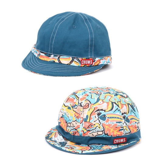 CHUMS REVERSIBLE PRINT CAP
