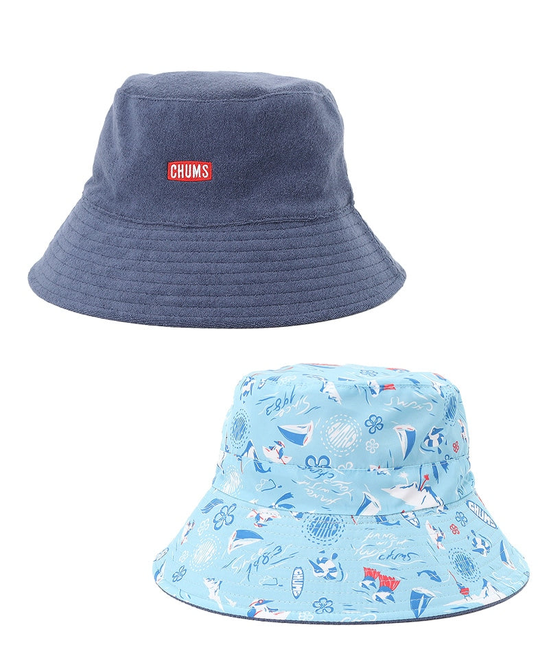 CHUMS REVERSIBLE PILE BUCKET HAT