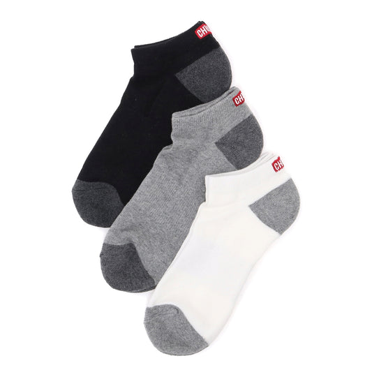 CHUMS 3P CHUMS LOGO ANKLE SOCKS