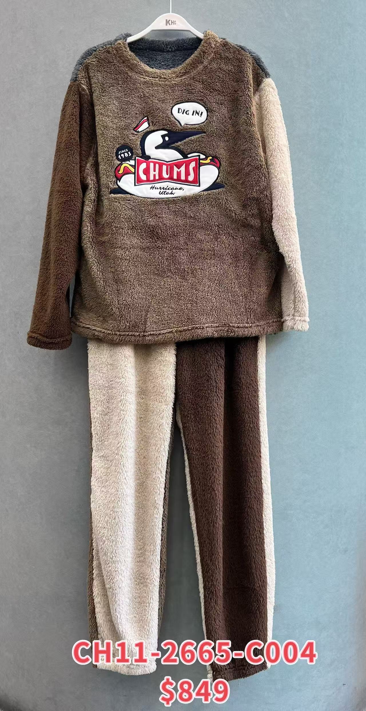 CHUMS HOME FLEECE CHILLAX WEAR SET WS