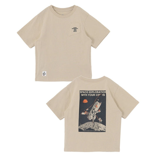 KIDS SPACE BOOBY SPACESHIP POCKET T-SHIRT