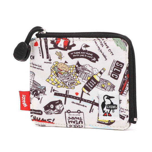 CHUMS RECYCLE L-SHAPED ZIP WALLET