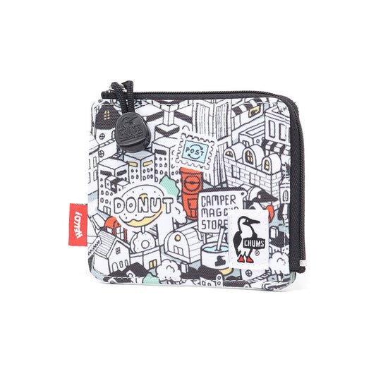 CHUMS RECYCLE L-SHAPED ZIP WALLET