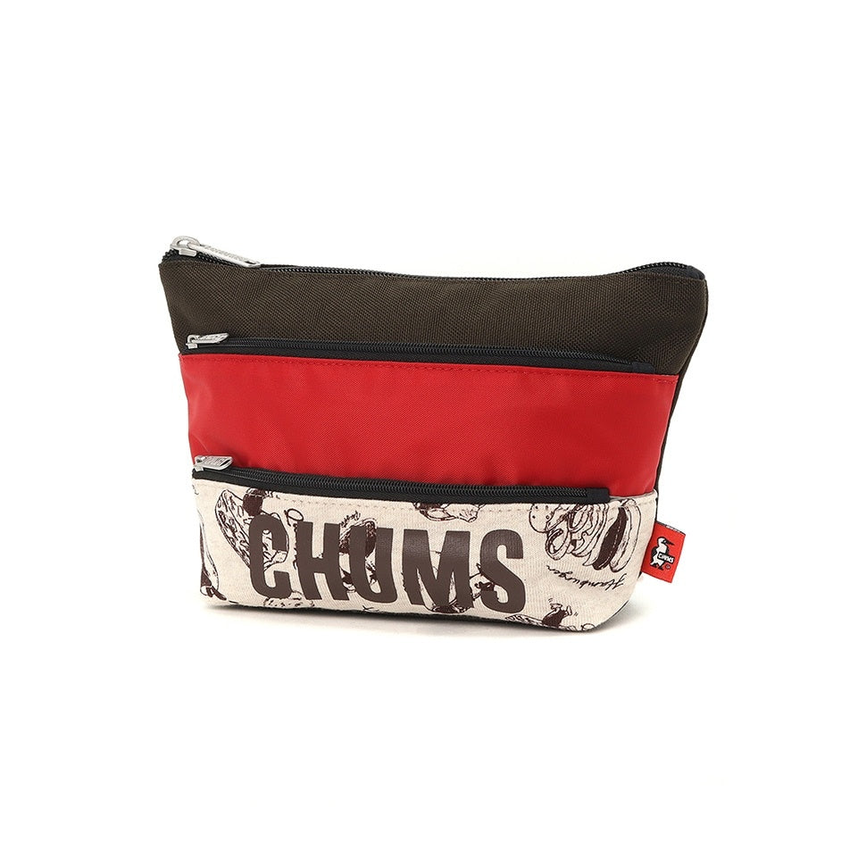 CHUMS TRICOLOR 3 POCKET POUCH SWEAT NYLON