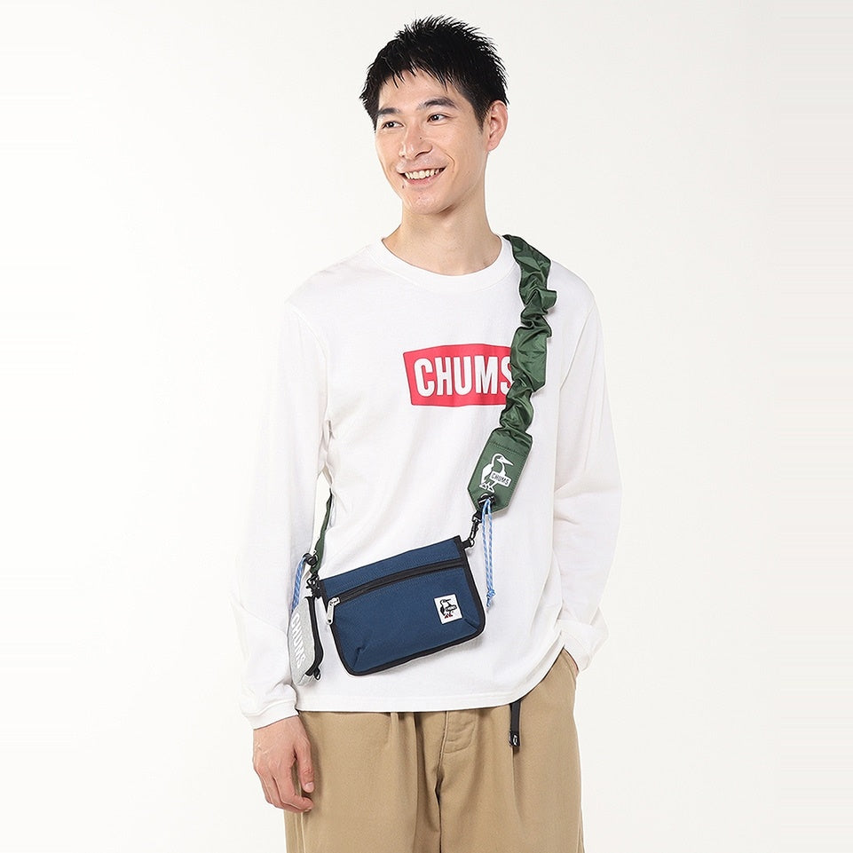 CHUMS WEARABLE SLING SHOULDER BAG SWEAT NYLON