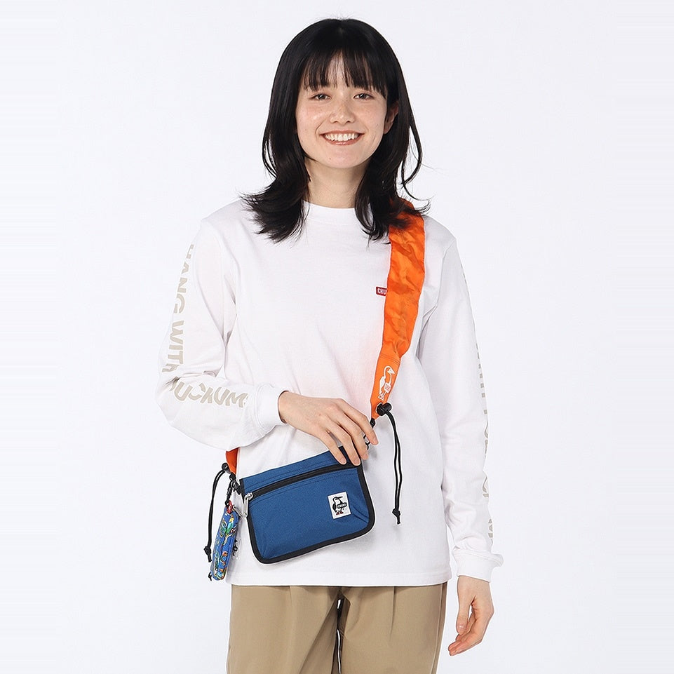 CHUMS WEARABLE SLING SHOULDER BAG SWEAT NYLON