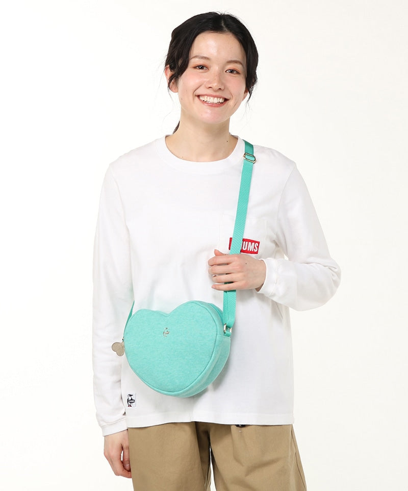 CHUMS HEART SHOULDER BAG SWEAT