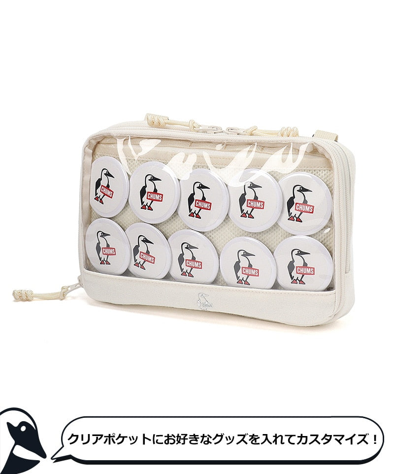 CHUMS CLEAR POCKET SHOULDER BAG SWEAT