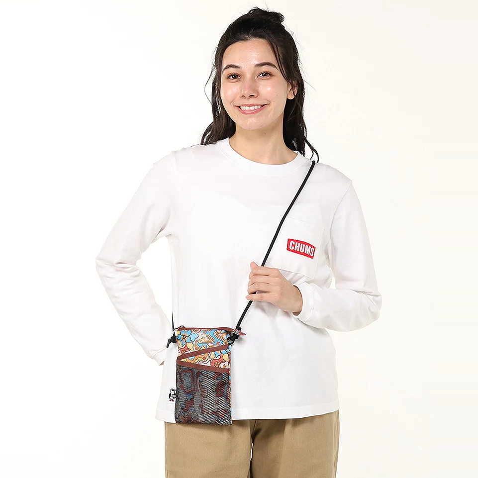 CHUMS EASY-GO DOUBLE POCKET PHONE SHOULDER BAG