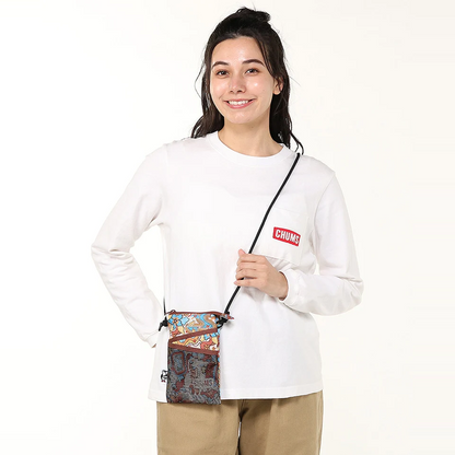 CHUMS EASY-GO DOUBLE POCKET PHONE SHOULDER BAG
