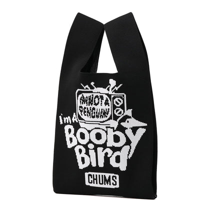 CHUMS JACQUARD KNIT MINI TOTE BAG