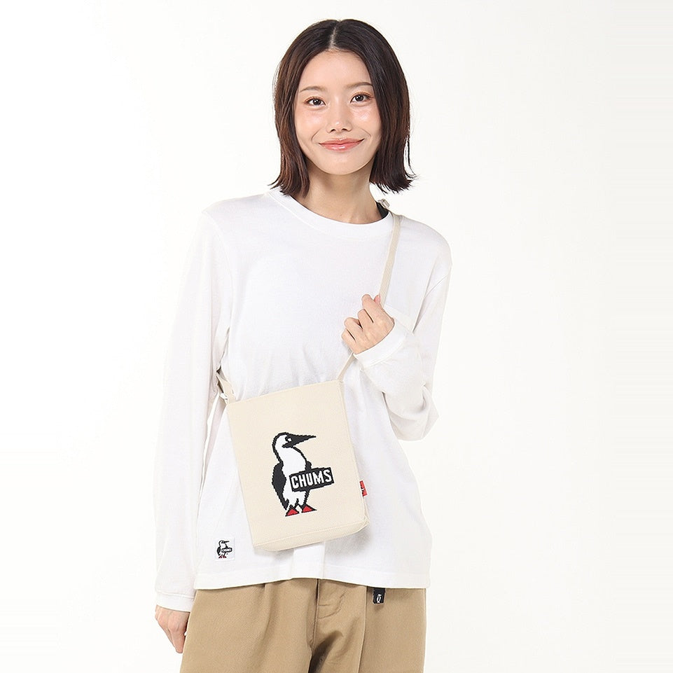 CHUMS JACQUARD KNIT MINI SHOULDER BAG