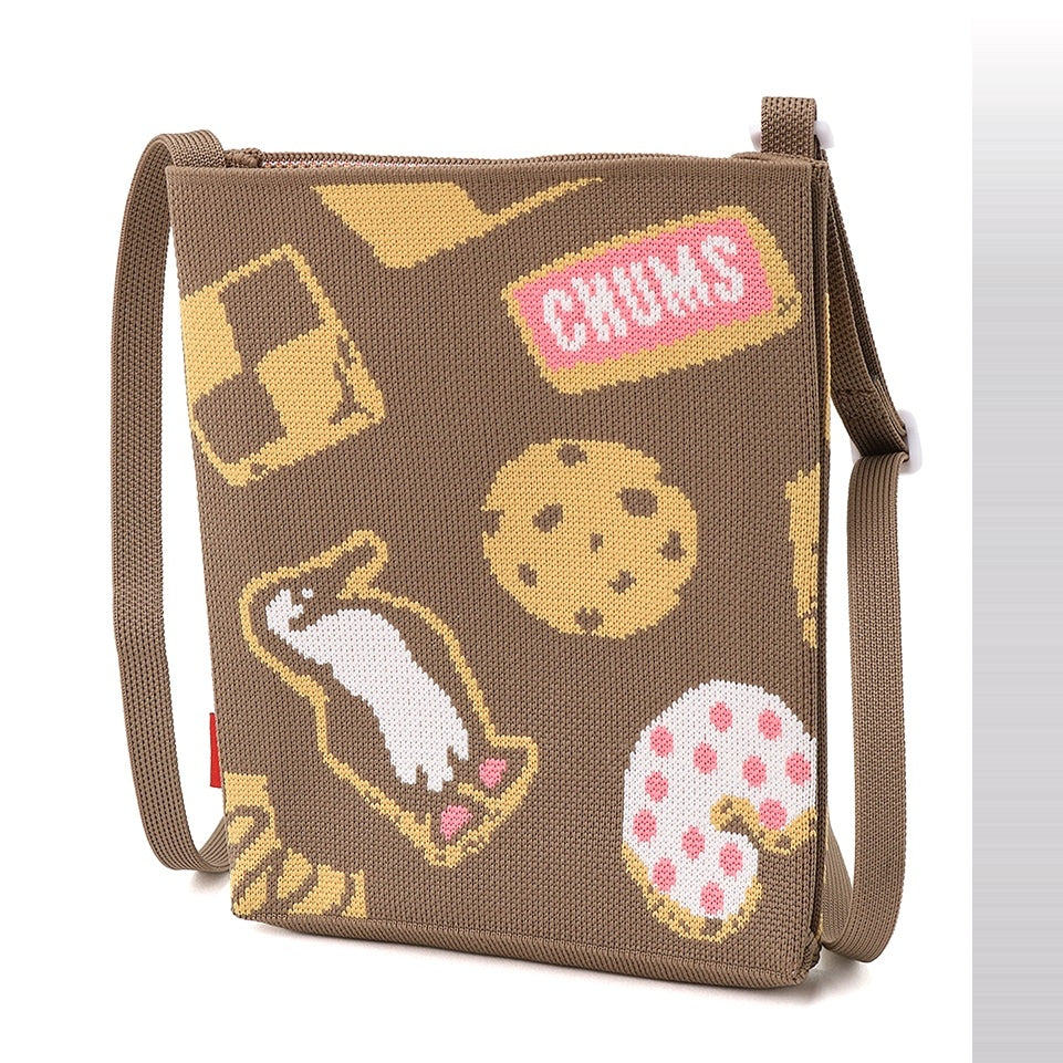 CHUMS JACQUARD KNIT MINI SHOULDER BAG