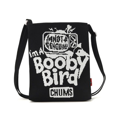 CHUMS JACQUARD KNIT MINI SHOULDER BAG