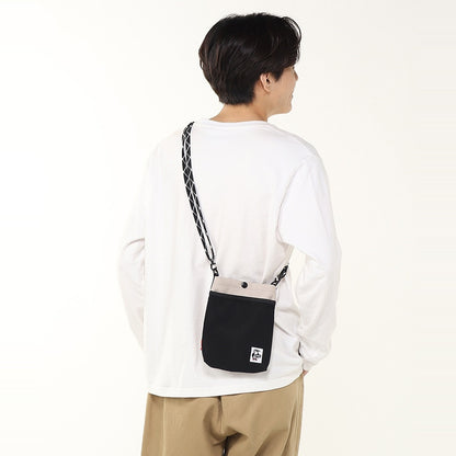 CHUMS RECYCLE MESH POCKET SHOULDER BAG
