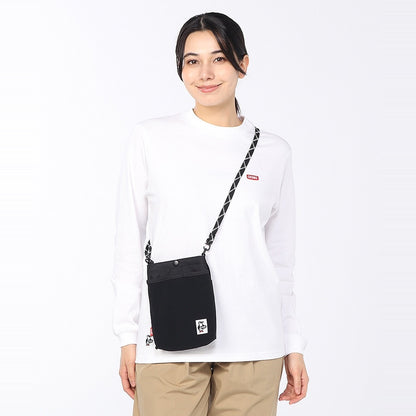 CHUMS RECYCLE MESH POCKET SHOULDER BAG