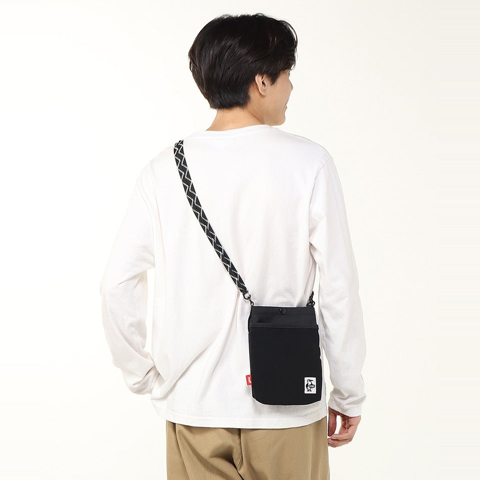 CHUMS RECYCLE MESH POCKET SHOULDER BAG
