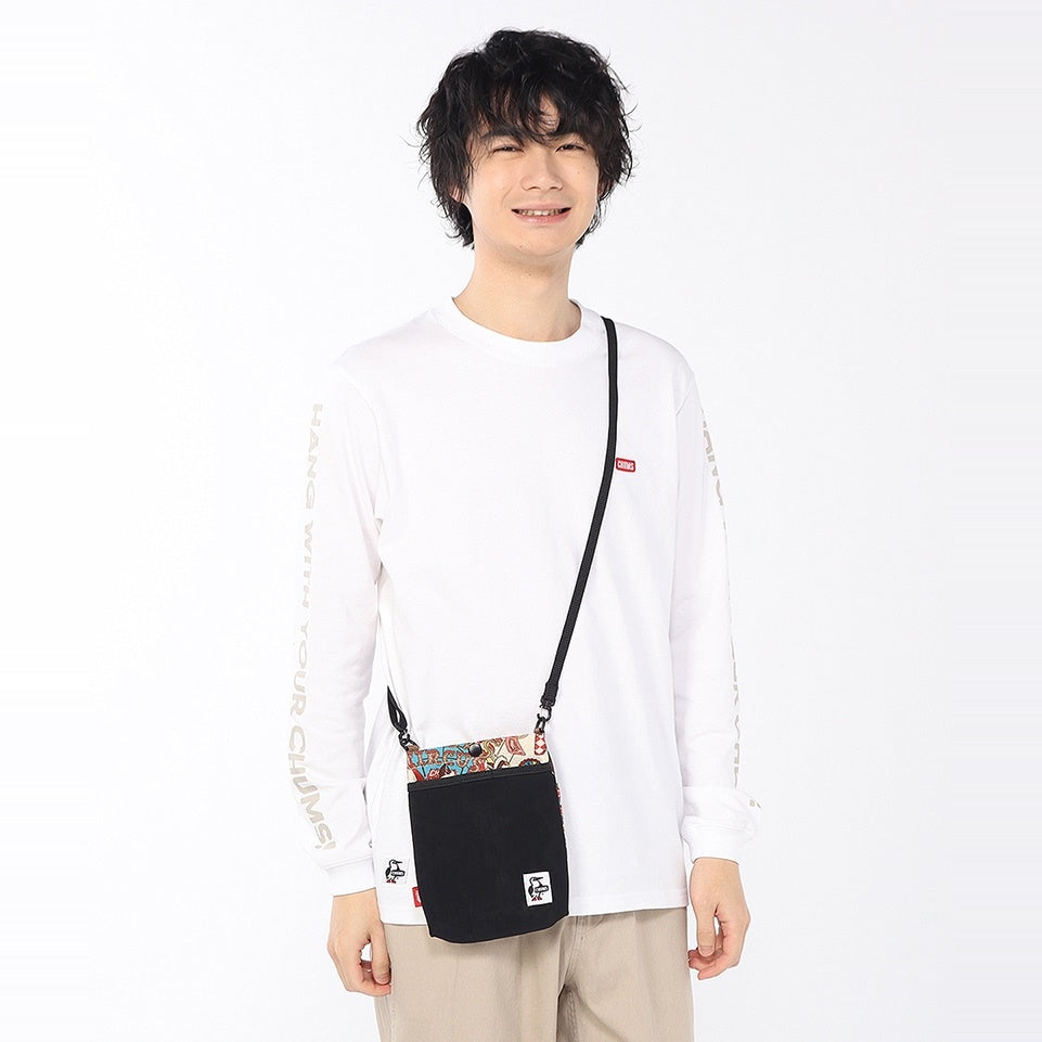 RECYCLE MESH POCKET SHOULDER BAG