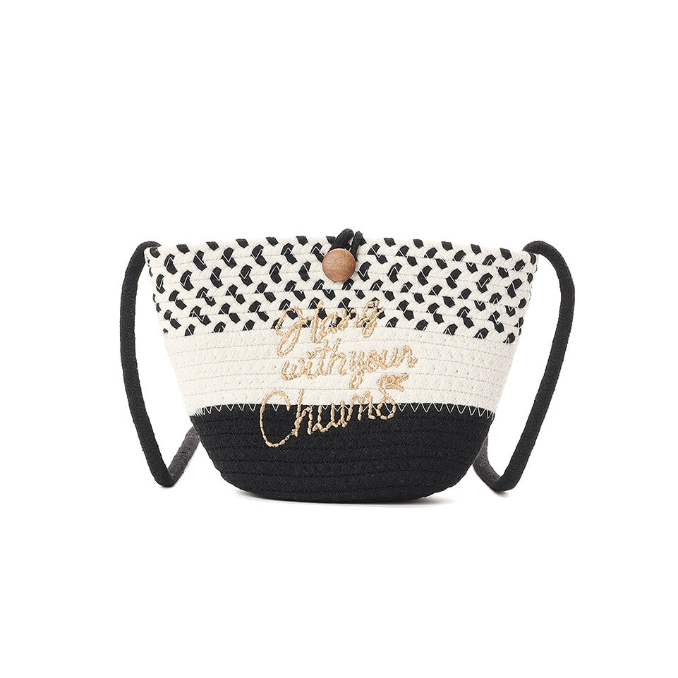 COTTON ROPE SHOULDER BAG